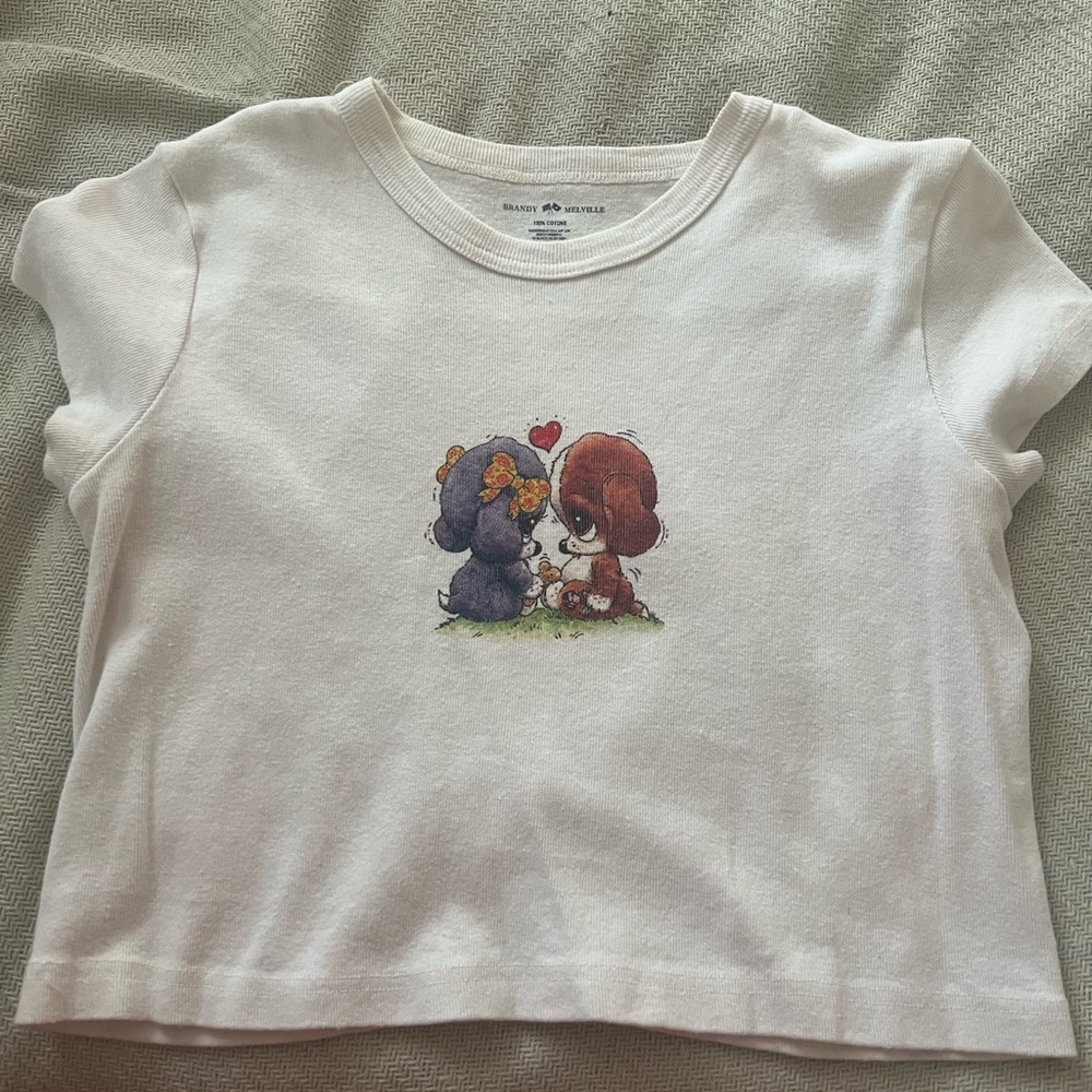 Brandy Melville Ashlyn Puppy Love Top